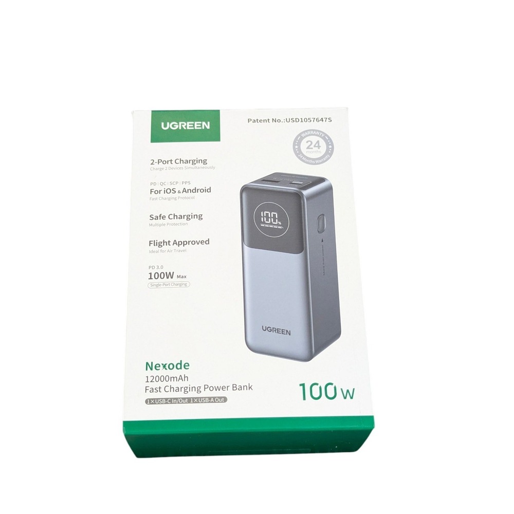 Z5U UGREEN - Nexode 100W‎ 12000mAh Fast Charge Power Bank with Smart Display